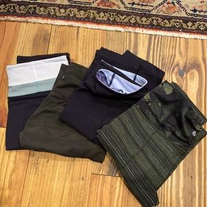 4pairs lululemon long tights